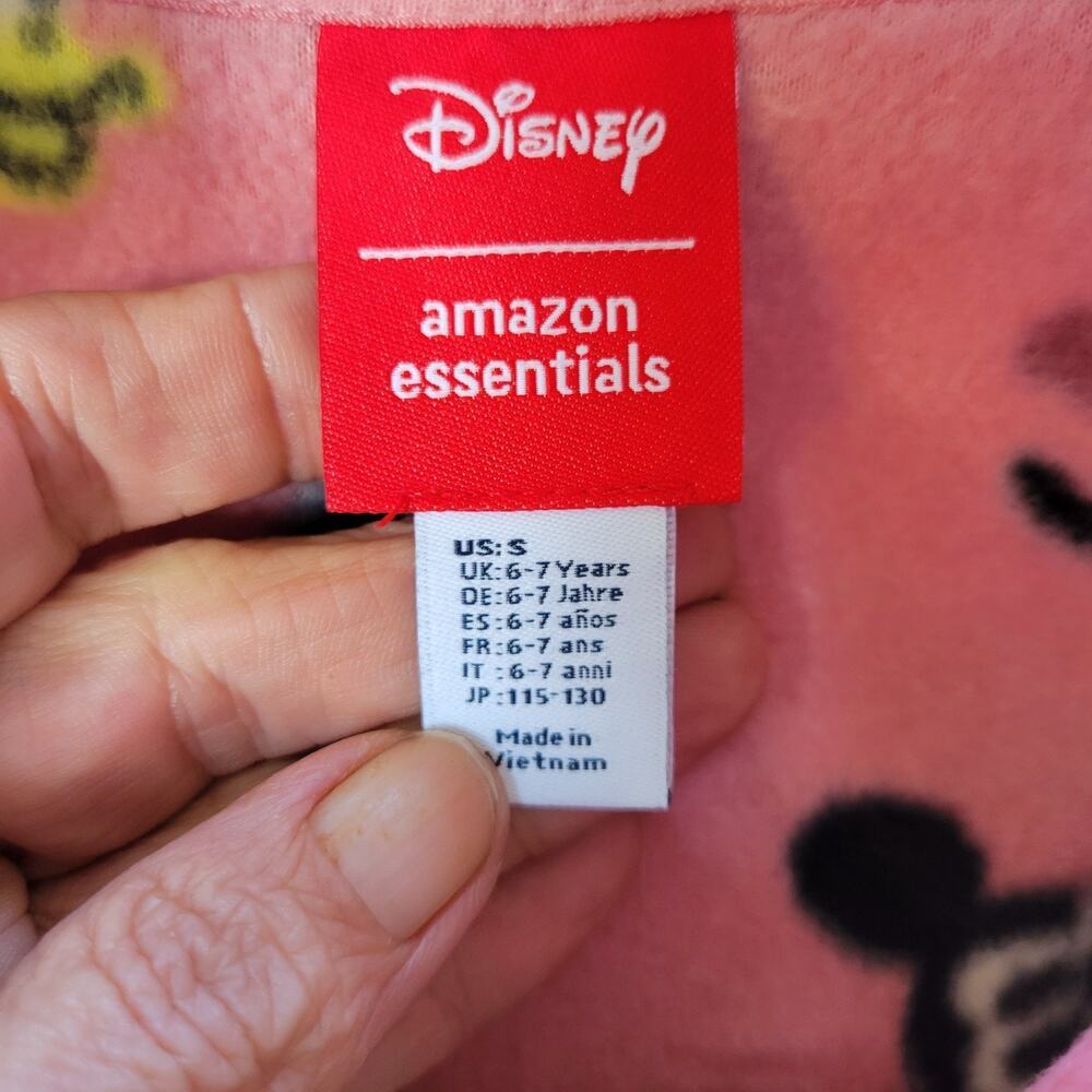 NEW Disney Micky Minnie Fleece Vest Girls S 6/7 - Picture 3 of 10